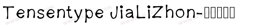 Tensentype JiaLiZhon字体转换